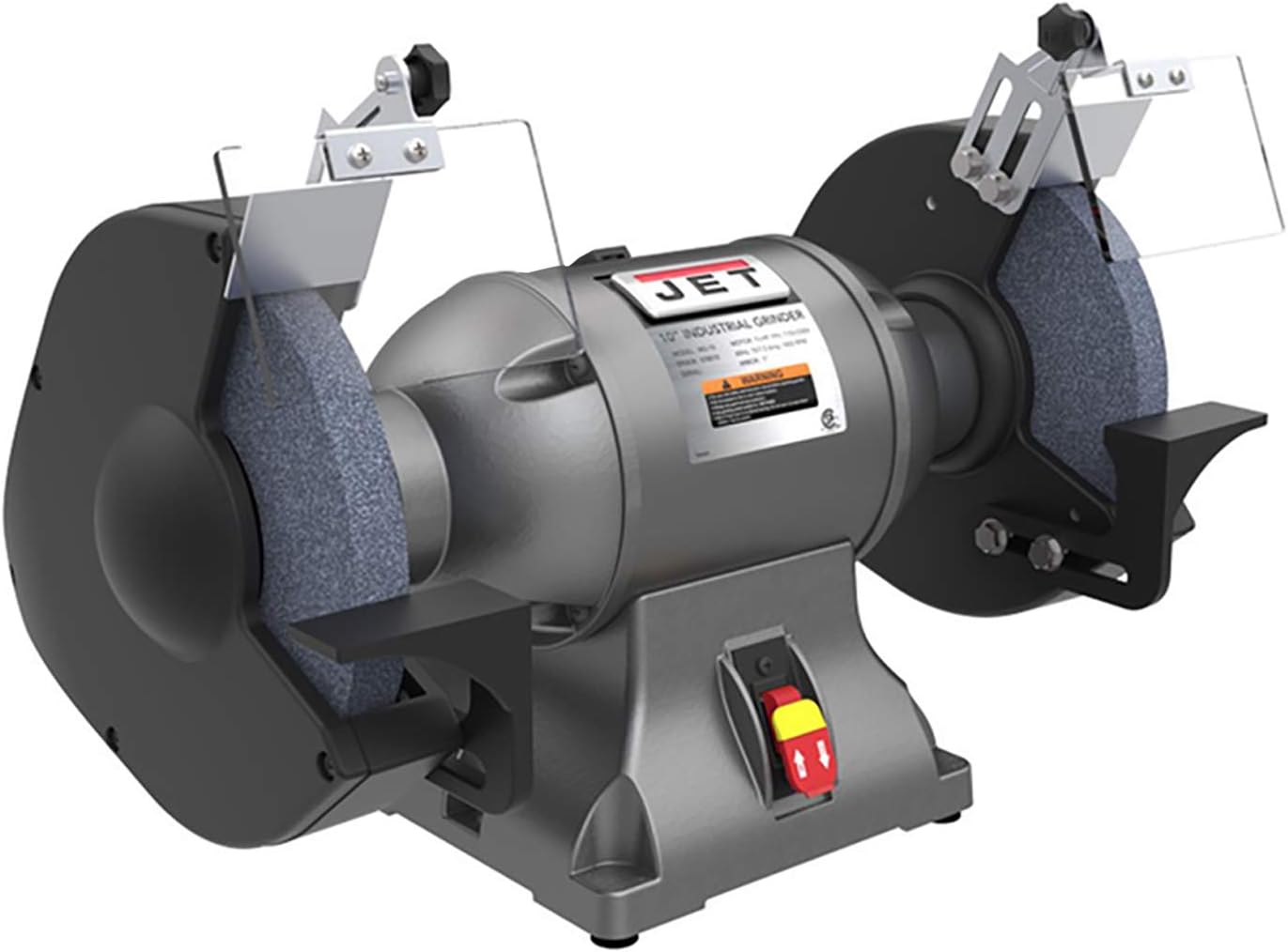 JET 10-Inch Industrial Bench Grinder, 1800 RPM, 1-1/2 HP, 1Ph 115V (Model IBG-10)