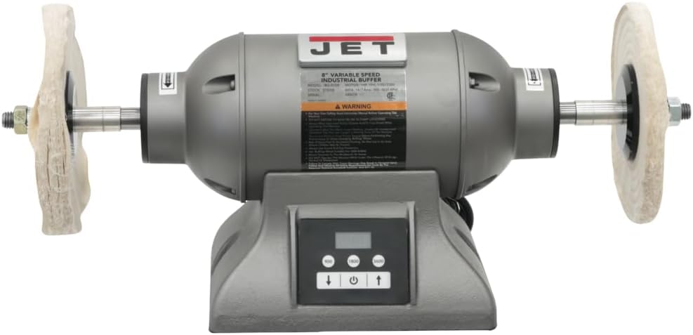 JET 8-Inch Variable-Speed Industrial Buffer, 1 HP, 1Ph 115/230V (Model IBG-8VSB)