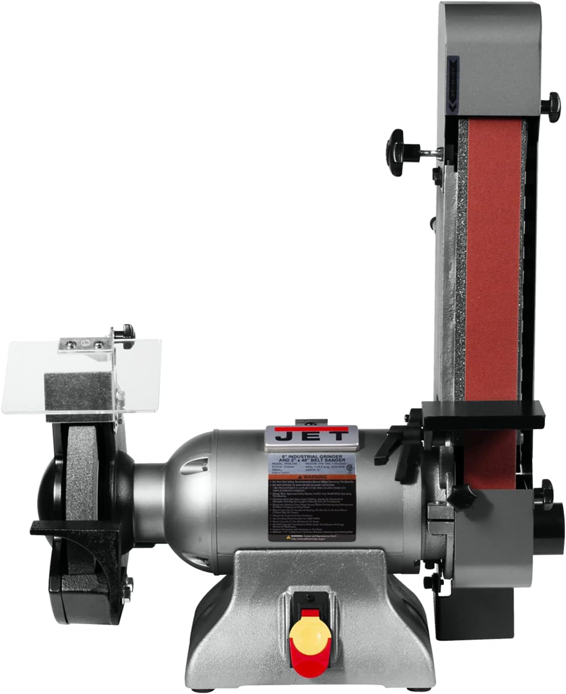 JET Combination 8 Grinder and 2 x 48 Belt Sander, 1 HP, 1Ph 115/230V (IBGB-248)