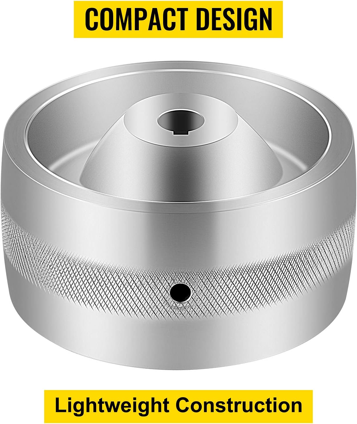 VEVOR Belt Grinder Drive Wheel 5 Diameter, 2x72 Knife Grinder Drive Wheel 5/8 Bore/Shaft, Aluminum Belt Grinder Wheel Crowned, for Knife Making Grinder Polishing  Belt Machine Woodworking DIY
