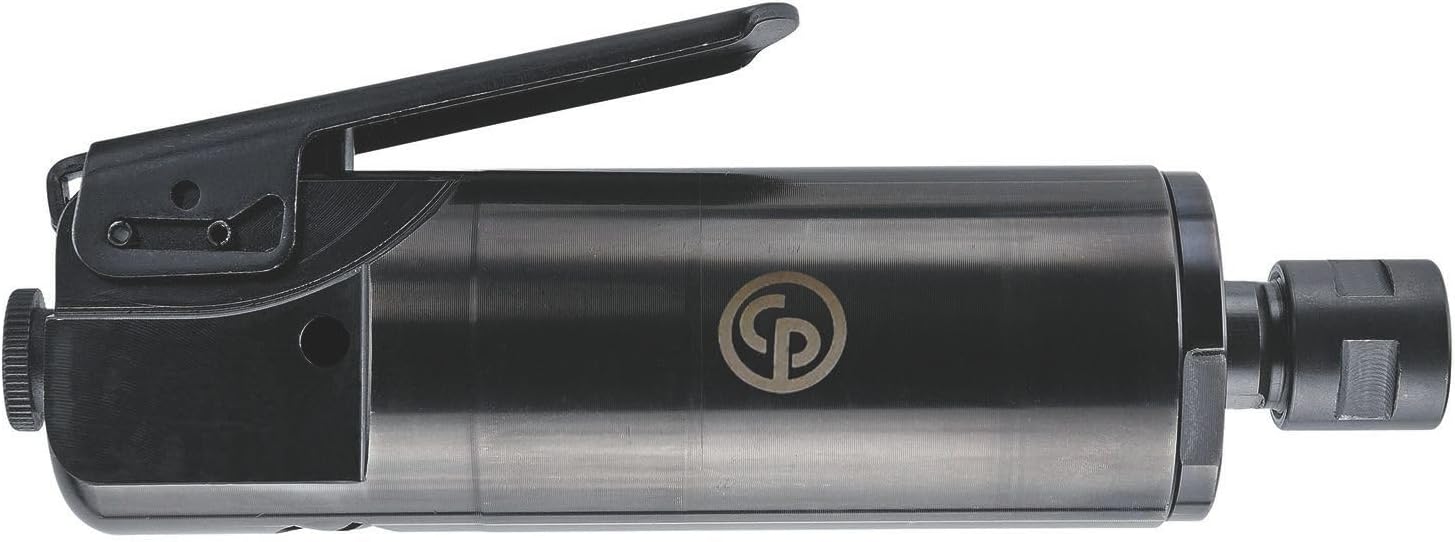 Chicago Pneumatic CP9113G - Air Die Grinder Tool, Welder, Woodworking, Automotive Car Detailing, Stainless Steel Polisher, Heavy Duty, Straight, 1/4 Inch (6 mm), 1.01 HP / 750 W - 25000 RPM