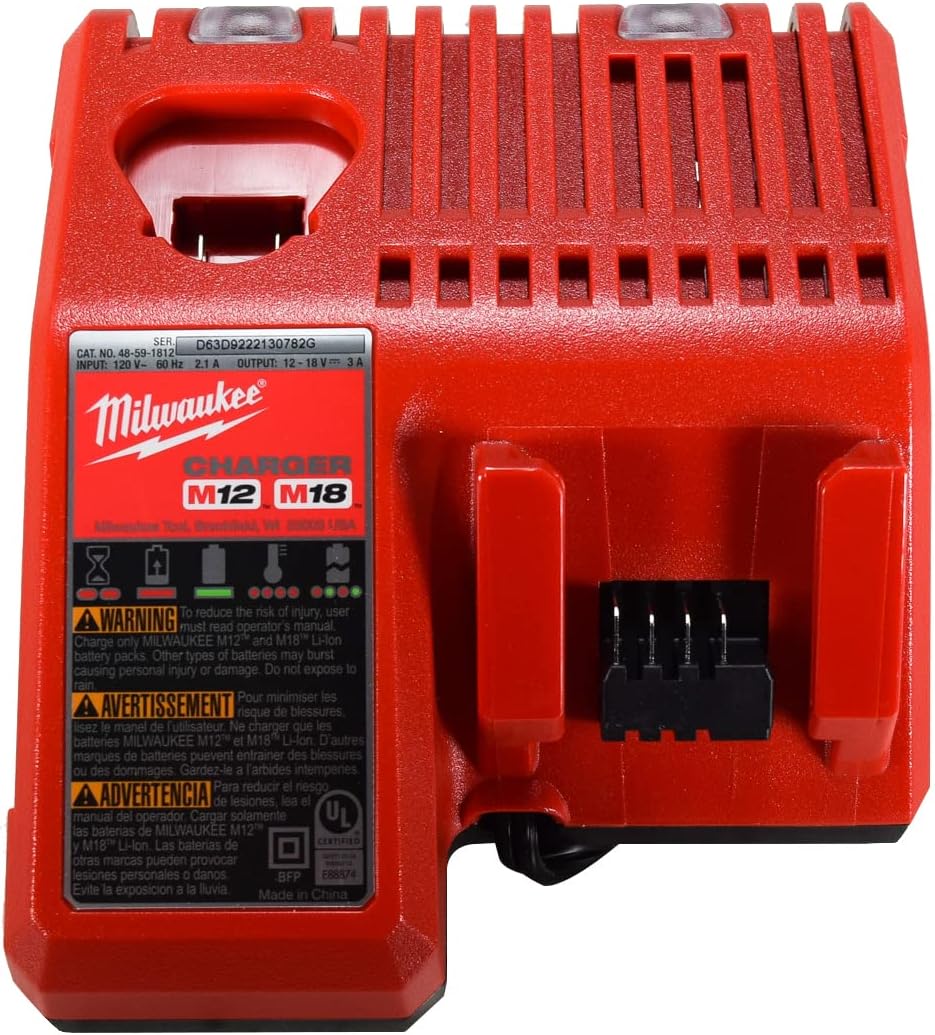 Milwaukee 2991-22 M18 FUEL Brushless Lithium-Ion 4-1/2 in. / 5 in. Grinder and 3/8 in. Impact Wrench Combo Kit w/ 2 Batteries (5 Ah)