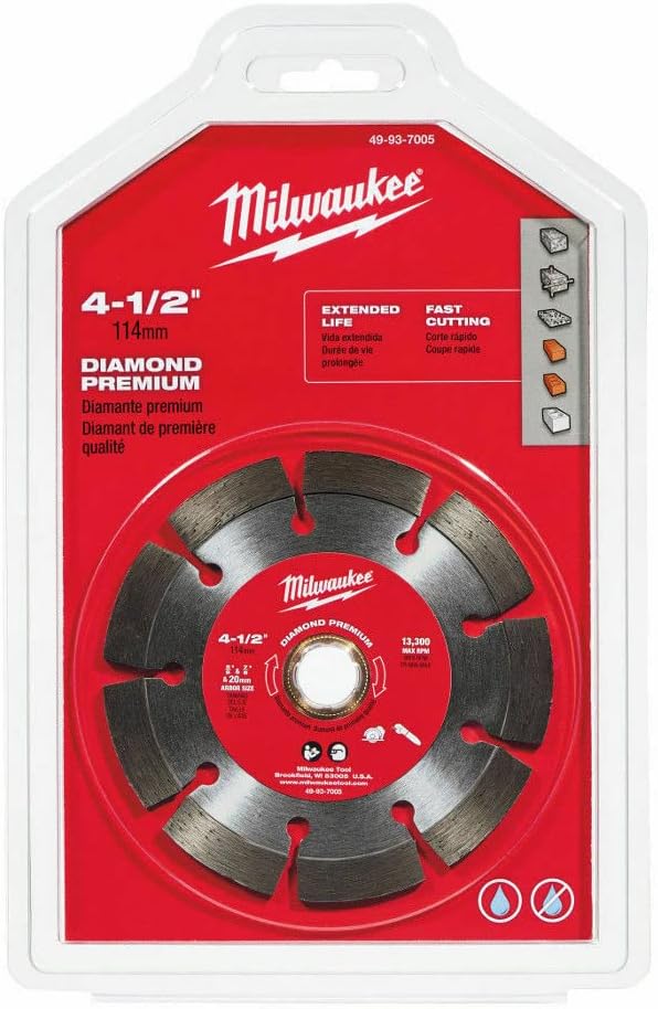 Milwaukee 49-93-7005 4 1/2 Diamond Premium Segmented