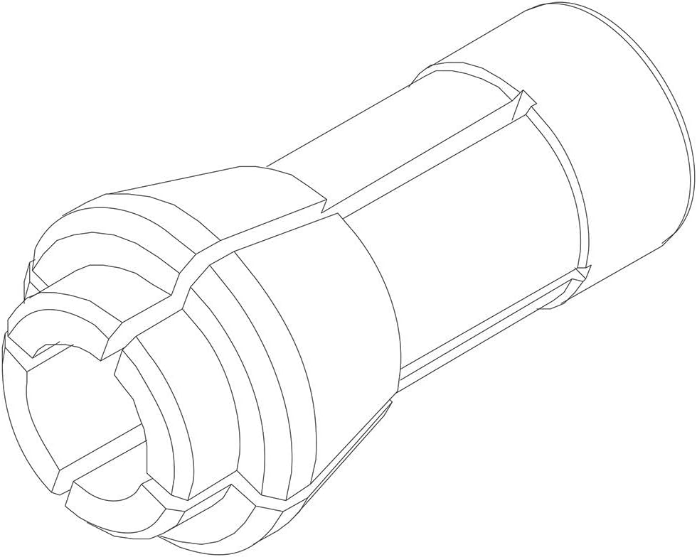 Chicago Pneumatic 2050484293 - Collet 1/4 Inch for CP Die Grinders