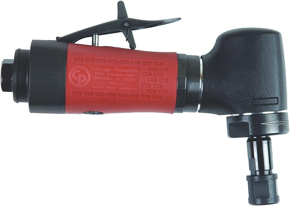 Chicago Pneumatic CP3030-325R - Air Die Grinder Tool, Welder, Woodworking, Automotive Car Detailing, Stainless Steel Polisher, Right Angle Grinder, 1/4 Inch (6 mm), 0.4 HP / 300 W - 25000 RPM