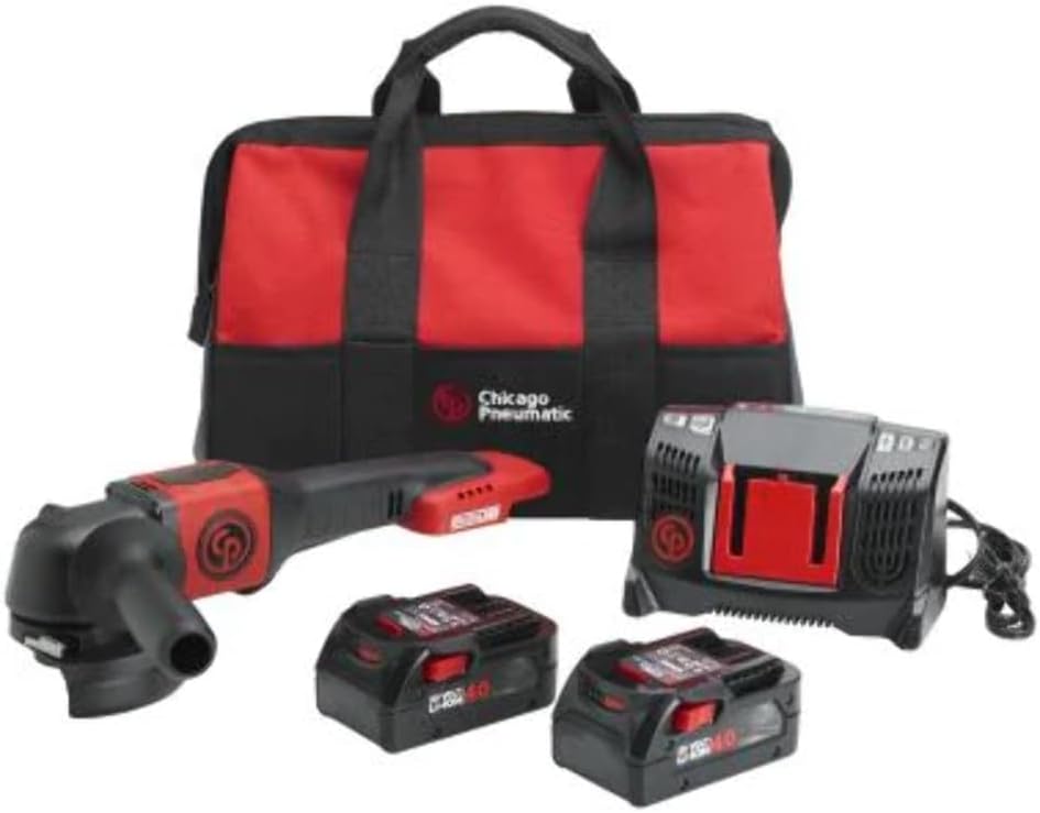 Chicago Pneumatic CP8345 Cordless Angle Grinder Kit 4.0Ah