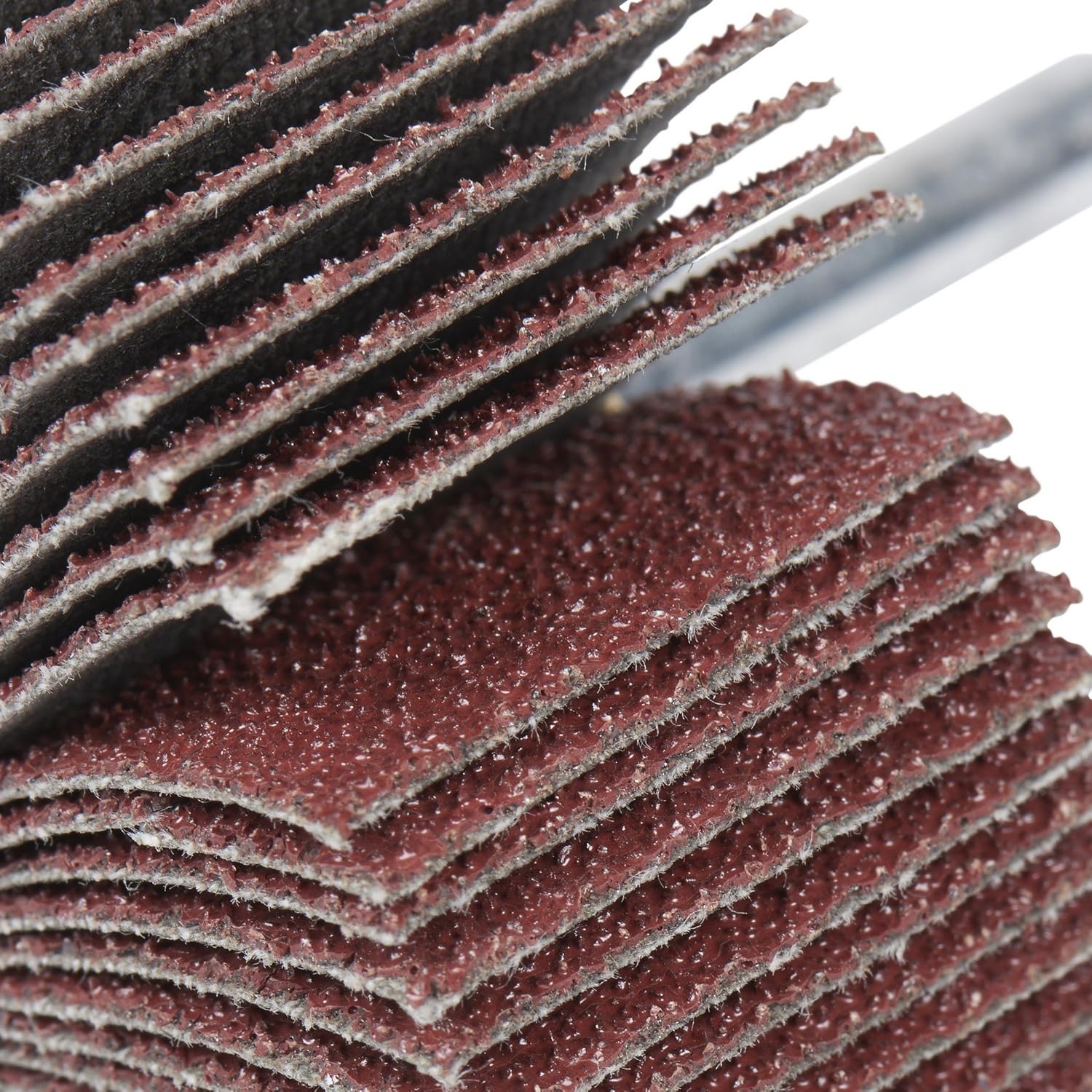 3M Flap Wheel Type 83 244D, X-Weight, Aluminum Oxide, 1-1/2 Diameter x 1 Width, 1/4 Shank, 80 Grit, 30000 rpm (Pack of 10)