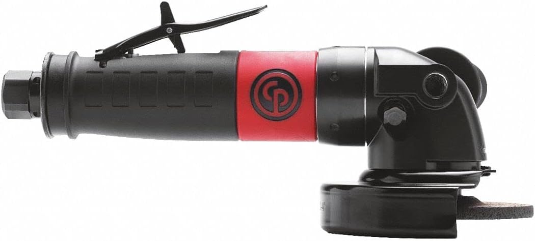 Chicago Pneumatic CP3550-120AB45 - Air Grinder Tool, Welder, Woodworking, Automotive Car Detailing, Stainless Steel Polisher, Right Angle Grinder, 4.5 Inch (115 mm), 1.48 HP / 1100 W - 12000 RPM