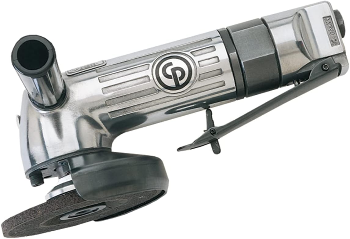 Chicago Pneumatic CP854E - Air Die Grinder Tool, Welder, Woodworking, Automotive Car Detailing, Stainless Steel Polisher, Heavy Duty, Right Angle Grinder, 5 Inch (125 mm), 0.7 HP / 520 W - 12000 RPM