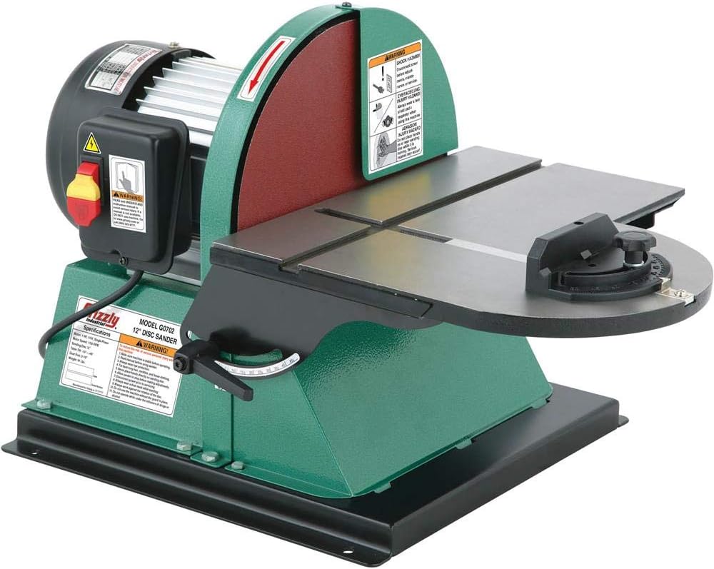 Grizzly G0702 Disc Sander with Brake, 12-Inch