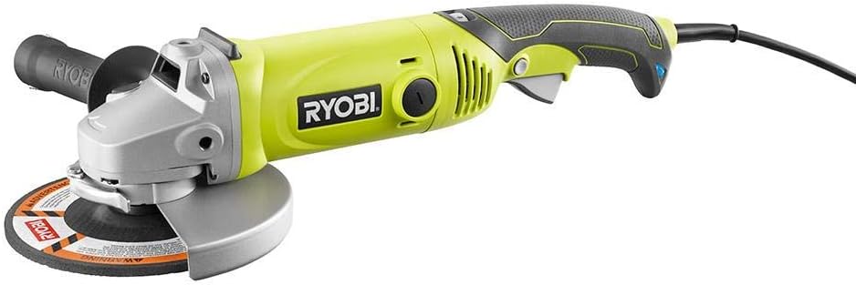 RYOBI 7 in. 10 Amp Angle Grinder (Renewed)