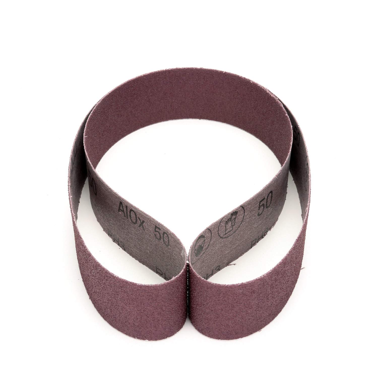 3M Cloth Belt 341D - 50 Grit Aluminum Oxide Grinding and Sanding Belt - X-Weight Backing, Film-lok, Single Flex - Deburring, Finishing - 2 x 48