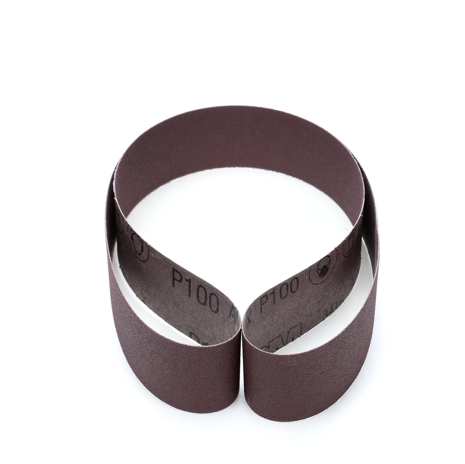 3M Cloth Belt 341D - P100 Grit Aluminum Oxide Grinding and Sanding Belt - X-Weight Backing, Film-lok, Single Flex - Deburring, Finishing - 2 x 48