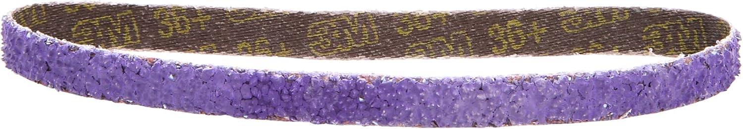 3M Cubitron II File Belt, 33437, 36+ Grit, 3/8 in x 13 in, Pack of 10 File Belts, Resin Bonded, Spot Weld Removal