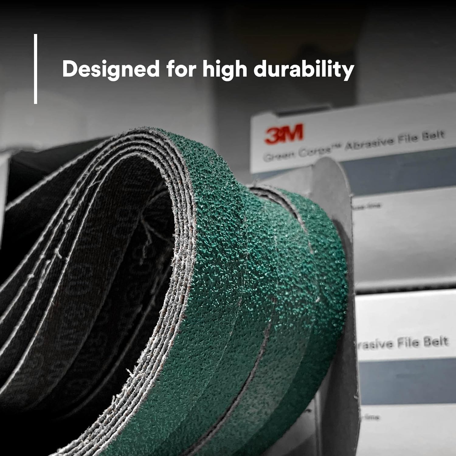 3M™ Green Corps™ Abrasive File Belt 36517, 60 Grit, 1/2 in x 18 in (12.7 mm x 457.2 mm), 20 Belts/Carton, 5 Cartons/Case