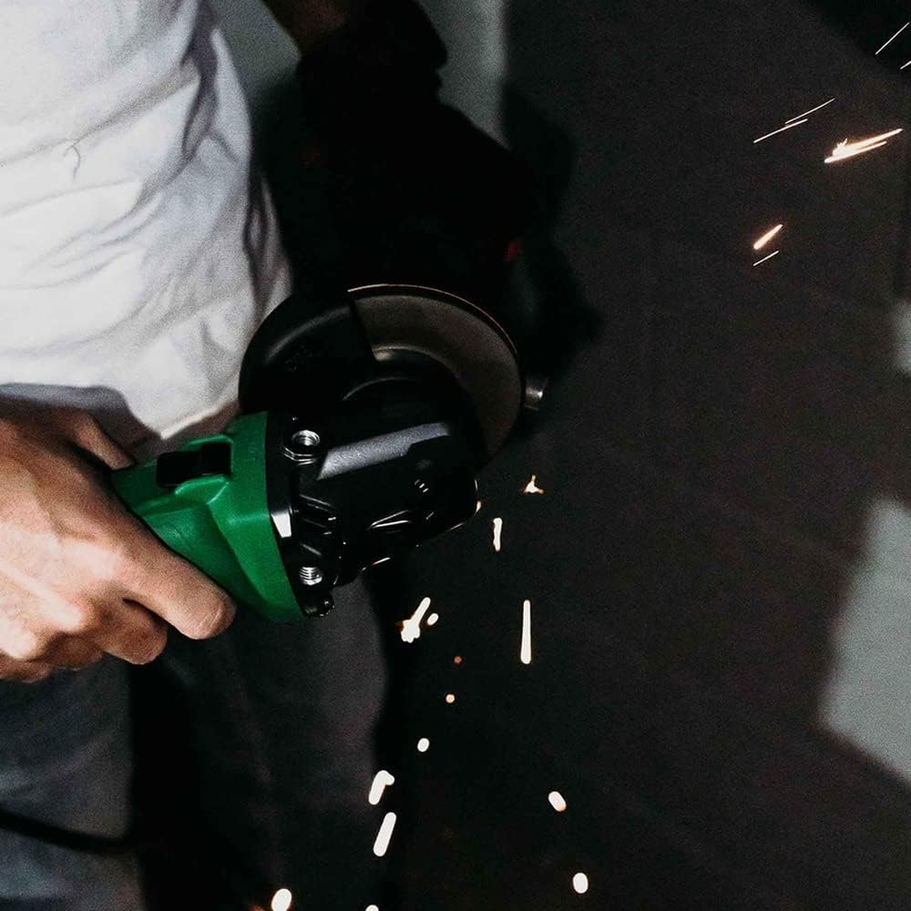 Metabo HPT Angle Grinder | 5-Inch | 12 Amp | Slide Switch | AC Brushless Motor | 3-Position Side Handle | 6 Speed Settings | G13VE2