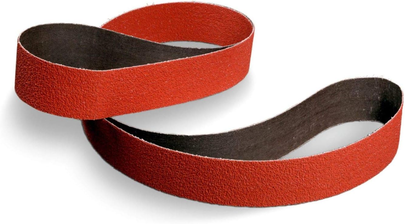 3M Cloth Belt 984F, 36+ YF-weight, 2 in x 118 in, Film-lok, Single-flex
