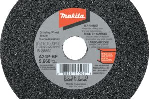5 in. x 5/8 in. x 13/16 in. 24-Grit Grinding Wheel Review