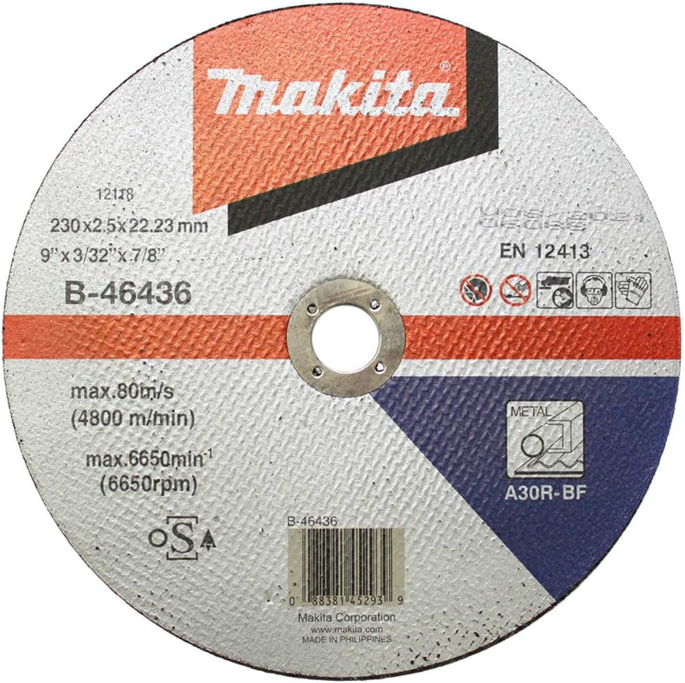Makita Steel Coarse Grit 24 230x2.5mm Compatible with Angle Grinder, Bench Grinder, Die Grinder