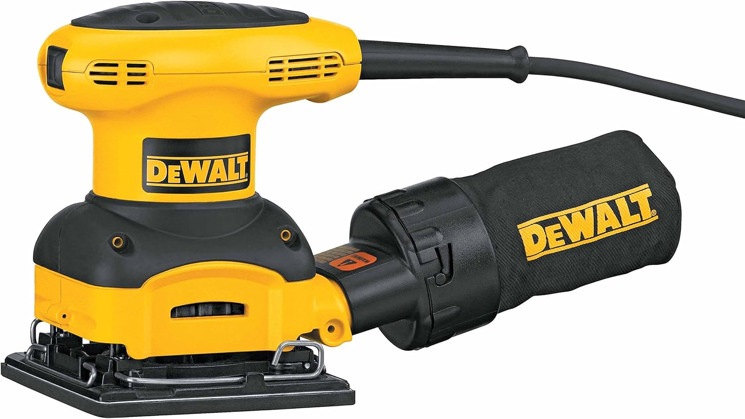 Black  Decker/DeWalt D26441 2.4 Amp 1/4 Sheet Palm Grip Sander with Cloth Dust Bag