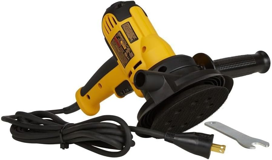 DEWALT Rotary Sander, Variable Speed, Dust Shroud, 5-Inch (DWE6401DS)