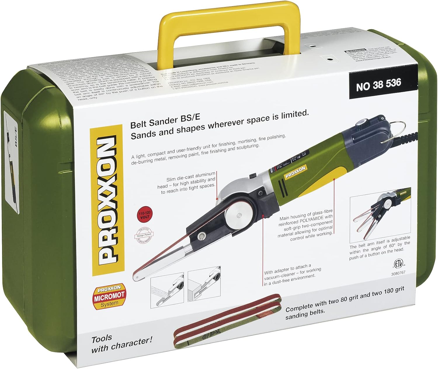 PROXXON Belt Sander BS/E, 38536, Green