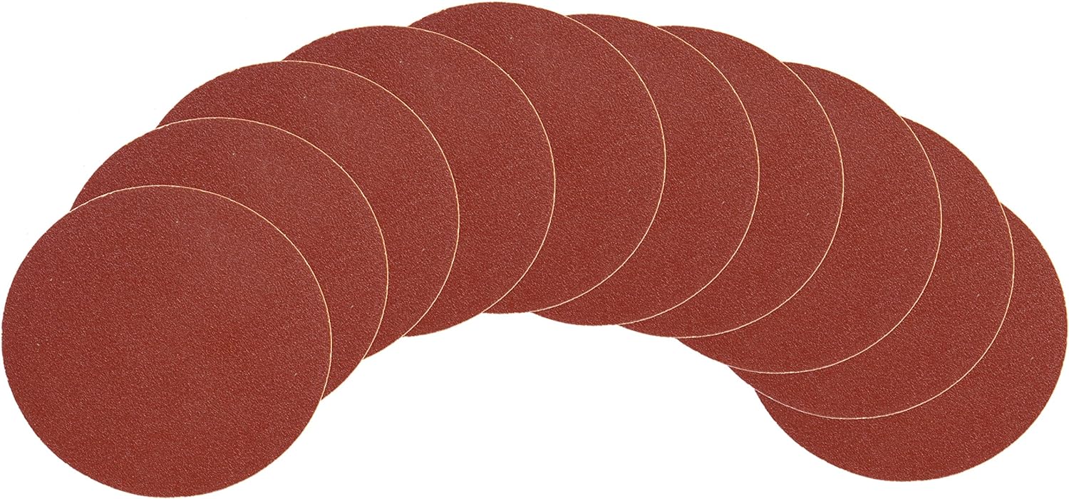 WEN 5SD120 120-Grit Adhesive-Backed 5 Disc Sandpaper, 10 Pack