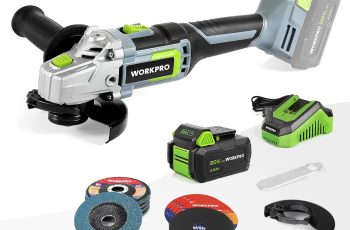 WORKPRO 20V Cordless Angle Grinder Kit Review