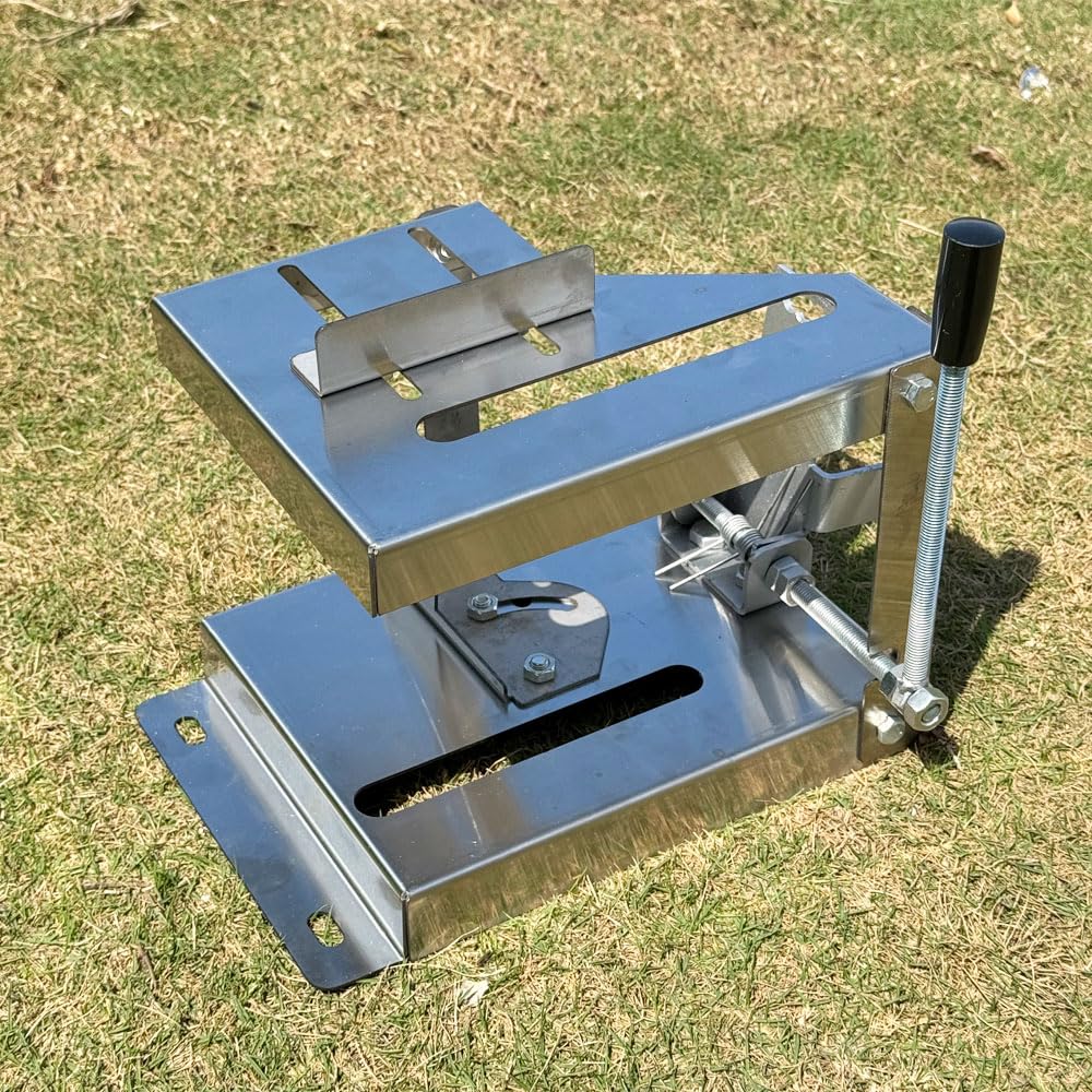 Heavy Duty Angle Grinder Stand, Adjustable Metal Cutting Stand，with Sliding Handle Universal Fixed Grinder Holder, for 100/125 Angle Grinder
