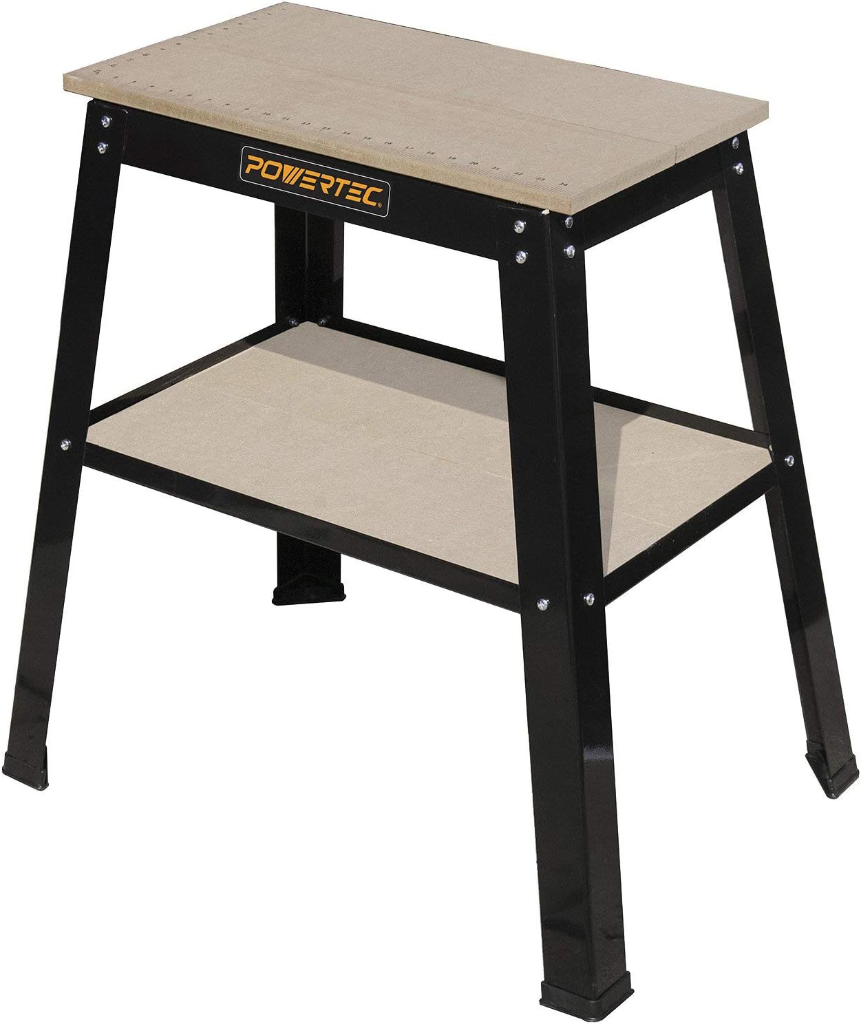 POWERTEC Tool Stand, MDF Split Top Expands to 20x25, 32 Work Height Power Tool Stand for Drill Press, Belt Sander, Bench Grinder, Band Saw, Scroll saw, and Planer (UT1002)