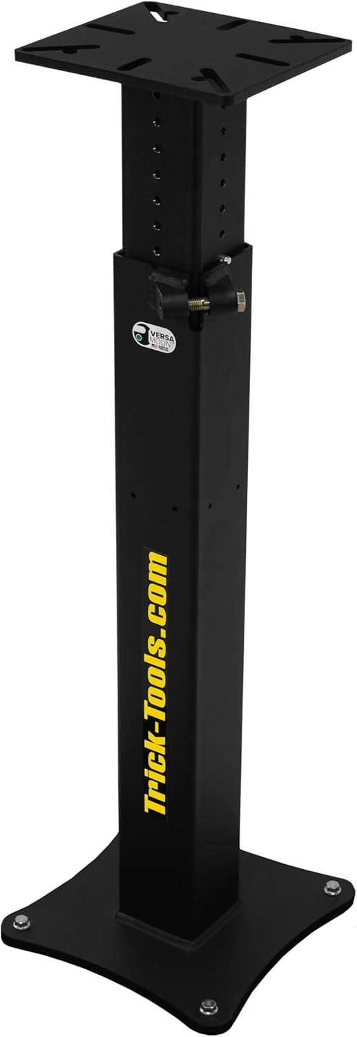 Trick-Tools Versa-Mount Adjustable Height Vise and Grinder Floor Pedestal, Made in the USA
